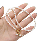 Baroque Natural Freshwater Pearl Necklace Irregular Women Accessories