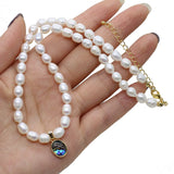 Baroque Meter shape Freshwater Pearl Necklace