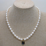 Baroque Meter shape Freshwater Pearl Necklace