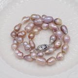 Baroque Rice Shape Freshwater Pearl Necklace Women Accessories