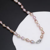 Baroque Rice Shape Freshwater Pearl Necklace Women Accessories