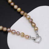 Natural Freshwater Pearl Necklace Baroque Round Accessories Women