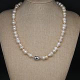 Natural Freshwater Pearl Necklace Baroque Round Accessories Women