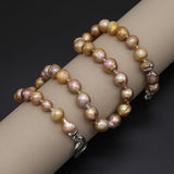Natural Freshwater Pearl Necklace Baroque Round Accessories Women