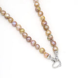 Natural Freshwater Pearl Necklace Baroque Round Accessories Women