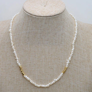 Natural Freshwater Pearl Necklace Baroque Rounds Women Jewelry