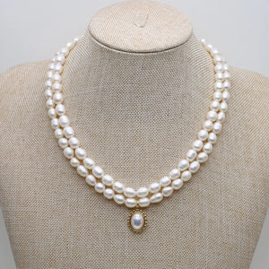 Freshwater Pearl Necklace Baroque Rounds Women Accessories