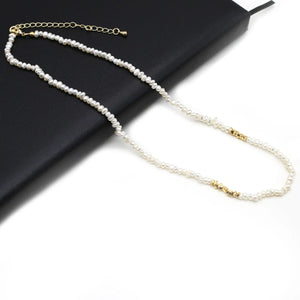 Natural Freshwater Pearl Necklace Baroque Rounds Women Jewelry