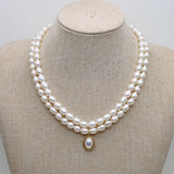 Freshwater Pearl Necklace Baroque Rounds Women Accessories