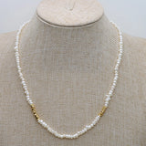 Natural Freshwater Pearl Necklace Baroque Rounds Women Jewelry