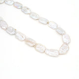 Freshwater Pearl Necklace Baroque Square Women's Jewelry