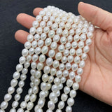 Freshwater Pearl Necklace Beads A-AA High Rice Shape Pearls Charm Jewelry