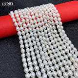 Freshwater Pearl Necklace Beads A-AA High Rice Shape Pearls Charm Jewelry