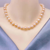 Freshwater Pearl Necklace Classic Style Black/White/Pink/Purple Pearl Necklace