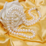 Freshwater Pearl Necklace Women Vintage Plated Choker Necklaces