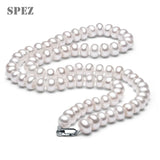 Freshwater Pearl Necklace Women Vintage Plated Choker Necklaces