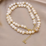 Freshwater Pearl Necklace Irregular Women's Jewelry