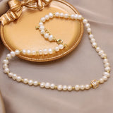 Freshwater Pearl Necklace Irregular Women's Jewelry