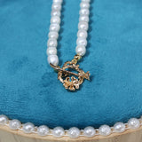 Freshwater Pearl Necklace Irregular Round Women Necklace