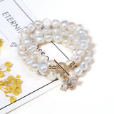 Freshwater Pearl Necklace Irregular Round Women's Wedding Jewelry