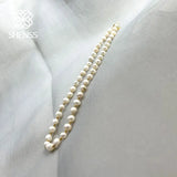 Freshwater Pearl Necklace Irregular Round Love Pendant Wedding Gift