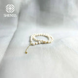 Freshwater Pearl Necklace Irregular Round Love Pendant Wedding Gift