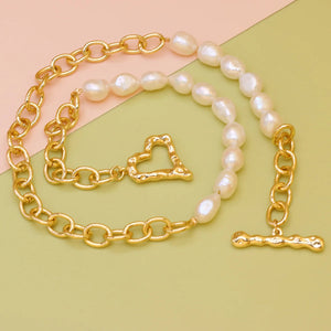 Freshwater Pearl Necklace Rice Personality Women Wedding Jewelry