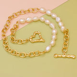 Freshwater Pearl Necklace Rice Personality Women Wedding Jewelry