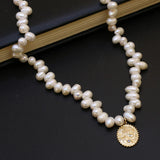 Freshwater Pearl Necklace Rice Personality Accessories for Women Girls