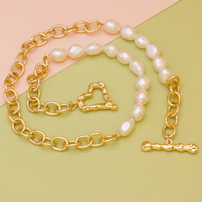 Freshwater Pearl Necklace Rice Personality Women Wedding Jewelry