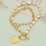 Freshwater Pearl Necklace Rice Personality Accessories Women Wedding Jewelry