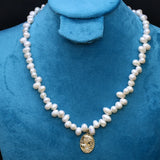 Freshwater Pearl Necklace Rice Personality Accessories for Women Girls