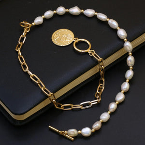 Freshwater Pearl Necklace Rice Personality Accessories Women Wedding Jewelry