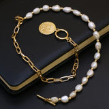 Freshwater Pearl Necklace Rice Personality Accessories Women Wedding Jewelry