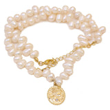 Freshwater Pearl Necklace Rice Personality Accessories for Women Girls