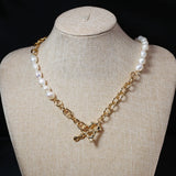 Natural Freshwater Pearl Necklace Rice Shape Women Accessories