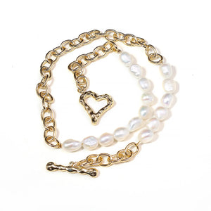 Natural Freshwater Pearl Necklace Rice Shape Women Accessories