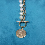 Natural Freshwater Pearl Necklace Rice Shape Women's Accessories