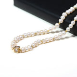 Natural Freshwater Pearl Necklace Round Shape Women Accessories