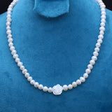 Freshwater Pearl Necklace Round Shape Women's Personality Accessory