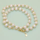 Natural Freshwater Pearl Necklace Round shape Women Jewelry