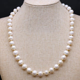 Natural Freshwater Pearl Necklace Round shape Women Jewelry