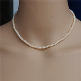 Freshwater Pearl Necklace Mini Baroque Pendant Clavicle