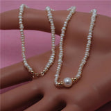 Freshwater Pearl Necklace Mini Baroque Pendant Clavicle