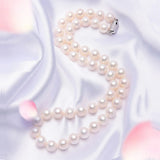 Freshwater Pearl Necklace for Mom Mother's Gift 925 Clasp Pearl Necklace