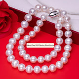 Freshwater Pearl Necklace for Mom Mother's Gift 925 Clasp Pearl Necklace