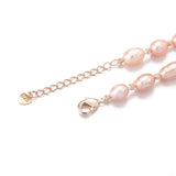 Pink Freshwater Pearl Necklace 6-7mm Beads 45mm Jewelry