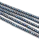 Natural Freshwater Pearl Oblate Beads Loose Spacer Bead for DIY Jewelry Making