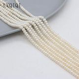 Freshwater Pearl Oval Abacus Beads 4-5mm