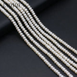 Freshwater Pearl Oval Abacus Beads 4-5mm